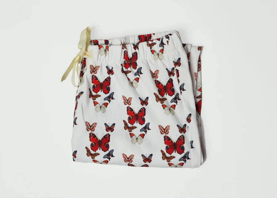 butterfly pajamas from gillian valentine made from wholesale organic cotton