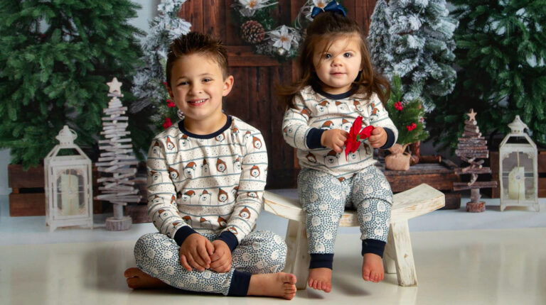 christmas pajamas ethan and elle holiday pjs